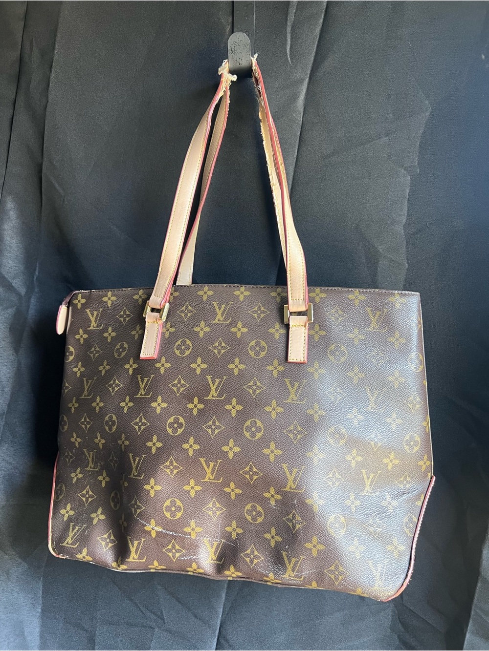 LOUIS VUITTON Monogram Canvas Shoulder Bag Tote Bag (damaged)